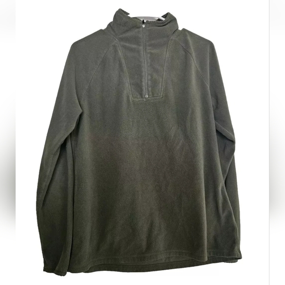 Eddie Bauer Womans Half Zip Sweater Green Size Large - Picture 1 of 4